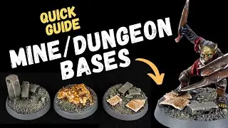 Create some EASY & FUN Mine/Dungeon bases for your Tabletop Miniatures