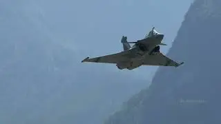 Dassault Rafale Turn and Burn in the Swiss Alps | Incredible Aerobatic Maneuvers [4K]