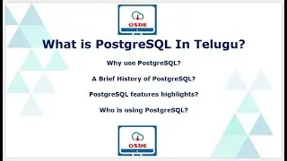 What is PostgreSQL in Telugu?