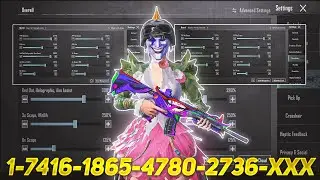 New Update 3.7⚡Best Sensitivity Code + Control Settings Pubg Mobile/Bgmi Sensitivity 2025