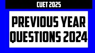 PREVIOUS YEAR QUESTION PAPER 2024 || CUET PG 2024 || MASS COMMUNICATION ENTRANCE EXAM PREPARATION