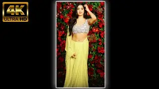 Janhvi Kapoor 🥰🥀Cute 4K Status || Janhvi Kapoor Best Full Screen Whatsapp Status 4K 😘