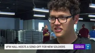 VFW hall in Katy hosts a sendoff for new soldiers