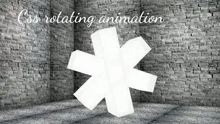Best 3D rotating animation CSS only || css tutorial