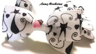 Мастер-класс бантика из репсовой ленты!