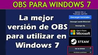 Instalar OBS en WINDOWS 7 32-64 BIT 👾