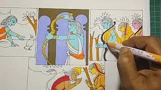 Shri ram drawing tutorial || lord shri ram drawing step by step || Ram mandir drawing | Ram Navami