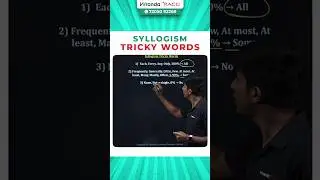 Syllogism Tricky Words by pradeep sir 🔥💥