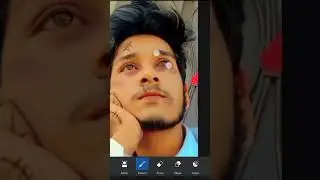 Red eyes in picsart 😱 #shorts #editing #photoediting