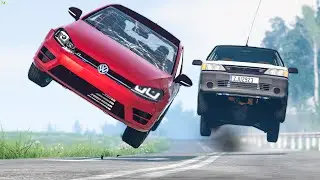 Street Racing Car Crashes #53 - BeamNG Drive Crashes