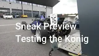 Sneak Preview - testing the race car with the Kawasaki 900 cc engine at Mettet