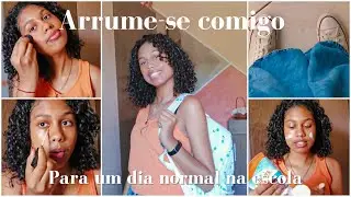 Arrume se comigo para ir a escola