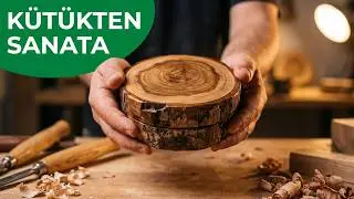 Kütük ahşap takı kutusu - MUST SEE Wooden Jewelry Box