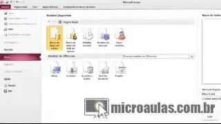 Tela de Abertura do Access 2010