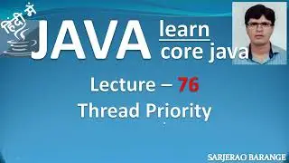 Thread Priority in Java. Set MIN_PRIORITY, MAX_PRIORITY, NORM_PRIORITY  using setPriority() method.