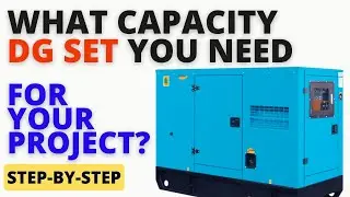 Power Requirement for Construction Site | Capacity of DG set | Construction Planning
