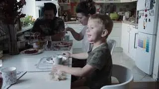 Красивое семейное утро
