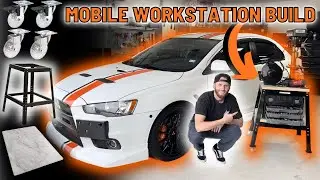 Building A Rolling Mobile Workstation Out Of Random Crap In My Garage