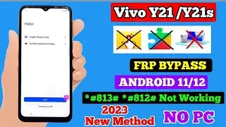 Vivo Y21 Frp Bypass Android 12 New Security 2023 | Vivo Y21 (V2111) Google Account Bypass