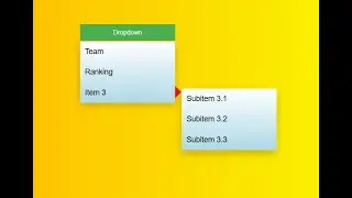 how to create dropdown menu with submenu or sidebar dropdown | clickable dropdown menu