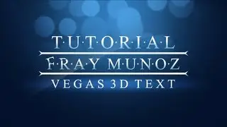 Sony Vegas: Real 3D Text Part 1 - Creating the Text