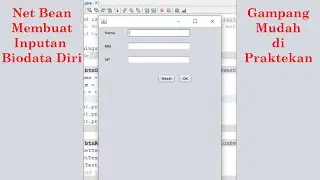 Membuat Input Menggunakan jFrame pada NetBean - Bahasa Pemrograman Java