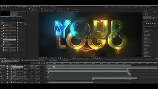 After Effects Templates Edit Tutorial-  How to Customize Logo and Title for Your Videos