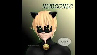 MINICOMIC Chat Noir - Miraculous Ladybug GIF