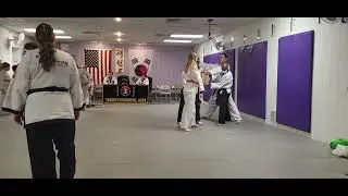 Orange Belt reverse board kick