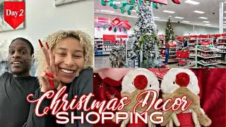 COME CHRISTMAS DECOR SHOPPING WITH US! | Saucy and Honey Vlogmas Day 2
