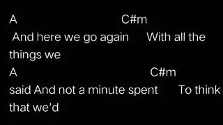 Paramore - Here we go again (chords)