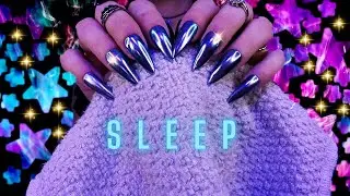 ASMR Cozy Towel Scratching 🌌 (Rain + Whispers + Water Sounds) 4.5H Dreamy Sleep Triggers 😴💜