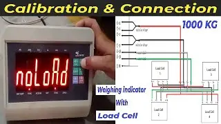 Scale calibration and connection | load cell connection with indicator | YH-T7E weighing indicator