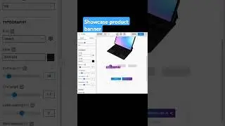 Create a monitor product banner for Shopify/BigCommerce. Learn more: zenobuilder.com