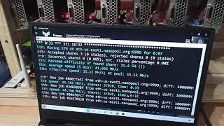 RTX 3070 Laptop HASHRATE - ETH MINING on TUF Dash F15 by ASUS. Cost, power, profits!