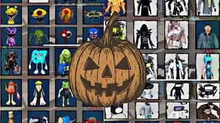 ALL CHARACTERS in Playground Mod | Halloween Update Showcase Full Collection!