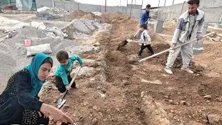 Progress in construction. Tayb, a single mother, progresses with great determination🏡🛠