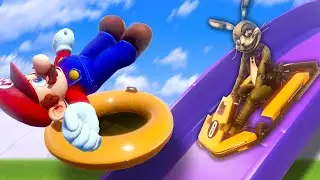 I Brought Glitch To The Deadliest Waterpark in BONELAB VR!