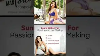 World's AIDS Day | Sunny manforce promotion |Sunny edition#manforce#contraceptive#health #hot#pills