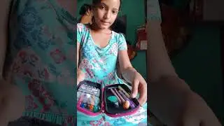 arrumando meu material escolar