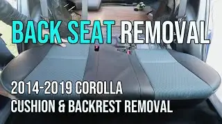 How to Remove The Back Seats - 2014-2019 Toyota Corolla, 2015, 2016, 2017, 2018