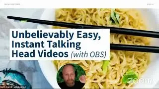 LIVESTREAM - Unbelievably Easy, Instant Talking Head Videos (with OBS)
