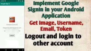 Implement Google Sign-In in Android Application