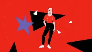 Отбивка. анимация персонажа.