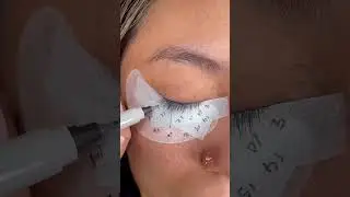 Hybrid eyelash style extensions process.🥰🔥