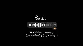 Binhi by Arthur Nery|| cover