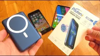 iPhone Mag Charger | Portable Wireless Mag-Safe Phone Charger | Podoru 10000 mAh