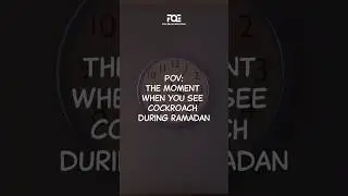 I'm Best Muslim: POV - When You See Cockroach During Ramadan