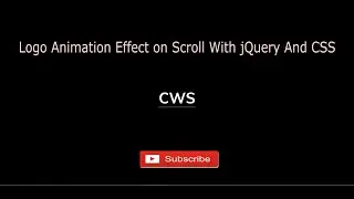 Logo Animation On Scroll With Jquery And CSS.