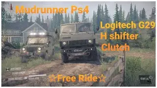 ☆FREE RIDE☆ Mudrunner Ps4 + Logitech G29 + Clutch + H shifter